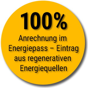 die LUBI Wall wird zu 100% im Energiepass angerechnet!
